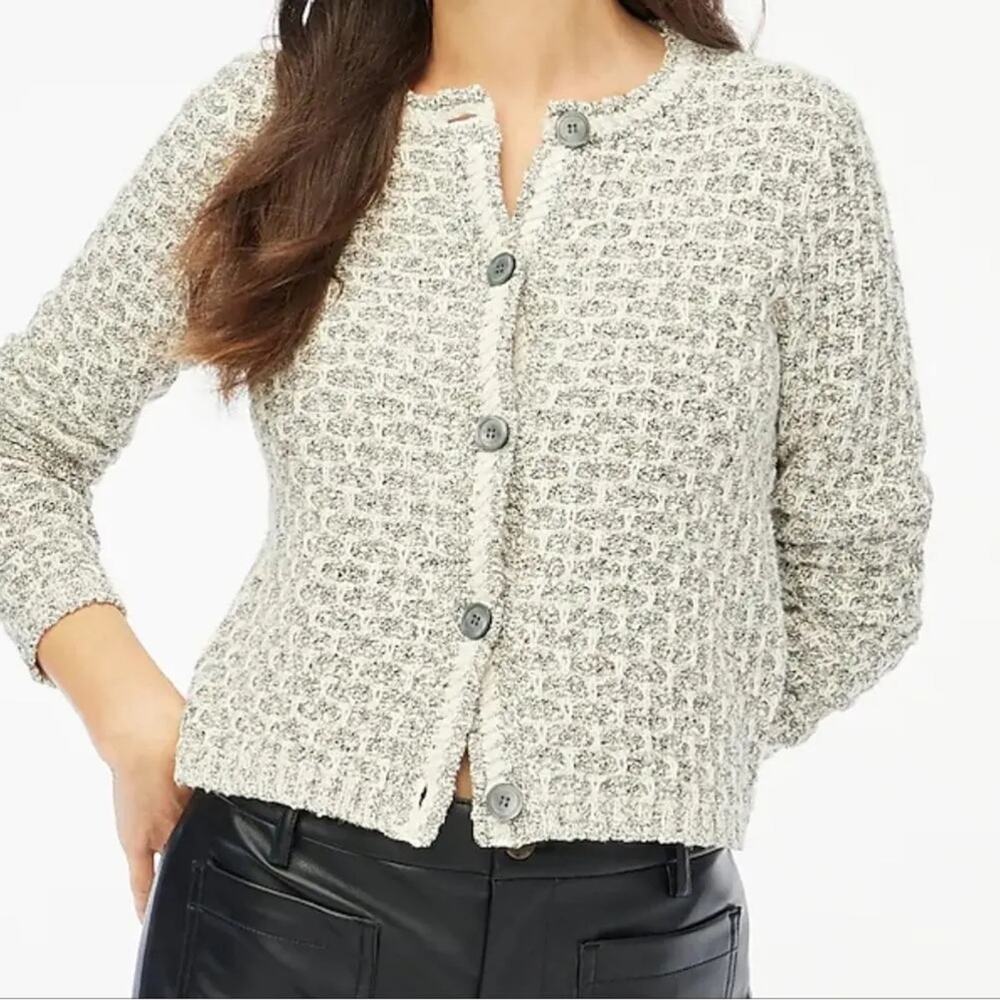 J Crew Tweed Sweater Jacket